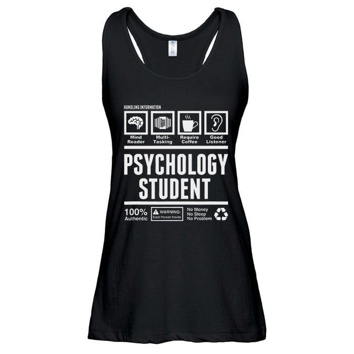 Funny Psychology Student Handling Information Ladies Essential Flowy Tank