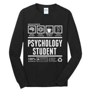 Funny Psychology Student Handling Information Tall Long Sleeve T-Shirt