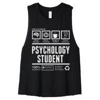 Funny Psychology Student Handling Information Women's Racerback Cropped Tank