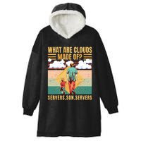 Funny Programmer Software Developer Computer Engineer Nerd Vintage Hooded Wearable Blanket