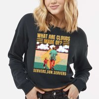 Funny Programmer Software Developer Computer Engineer Nerd Vintage Cropped Pullover Crew