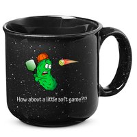Fun Pickleball, Soft Game, Scared Pickle 15oz Campfire Ceramic Mug
