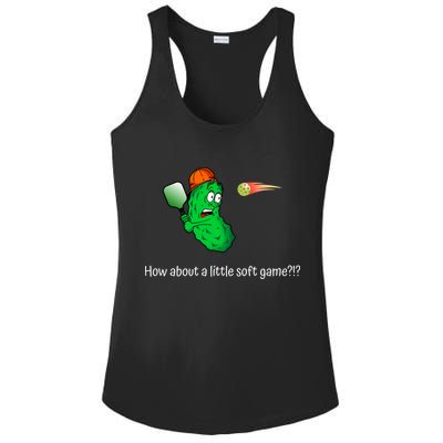 Fun Pickleball, Soft Game, Scared Pickle Ladies PosiCharge Competitor Racerback Tank