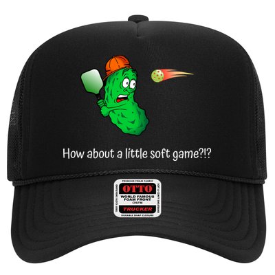Fun Pickleball, Soft Game, Scared Pickle Trucker Hat