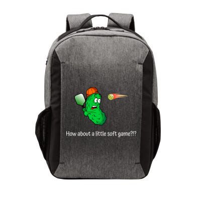 Fun Pickleball, Soft Game, Scared Pickle Vector Backpack
