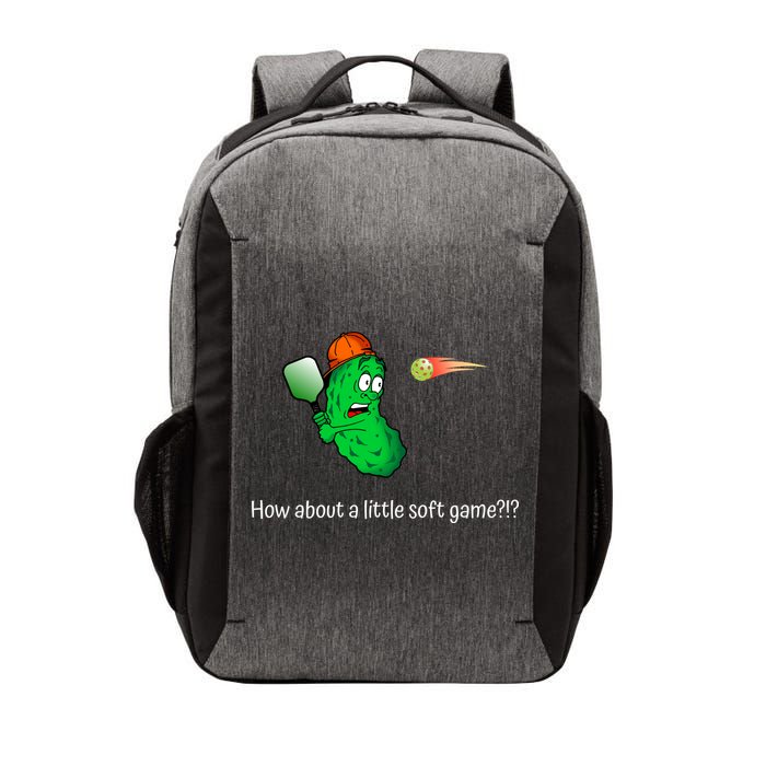 Fun Pickleball, Soft Game, Scared Pickle Vector Backpack