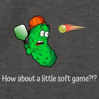 Fun Pickleball, Soft Game, Scared Pickle Vector Backpack