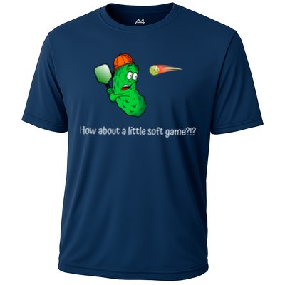 Fun Pickleball, Soft Game, Scared Pickle Performance Shirt
