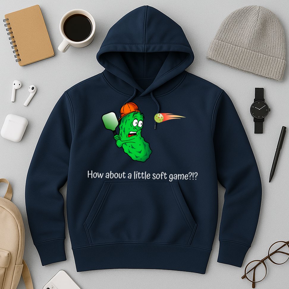 Fun Pickleball, Soft Game, Scared Pickle Hoodie
