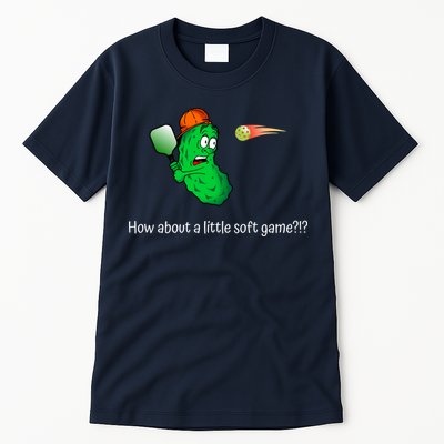 Fun Pickleball, Soft Game, Scared Pickle Tall T-Shirt