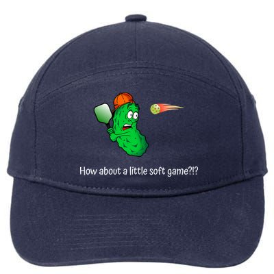 Fun Pickleball, Soft Game, Scared Pickle 7-Panel Snapback Hat