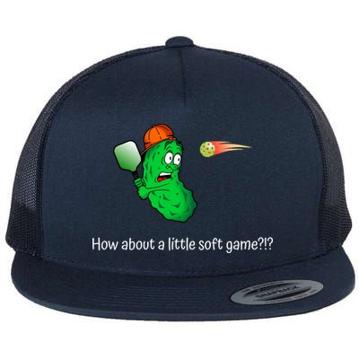 Fun Pickleball, Soft Game, Scared Pickle Flatbill Hat