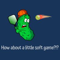 Fun Pickleball, Soft Game, Scared Pickle Poster
