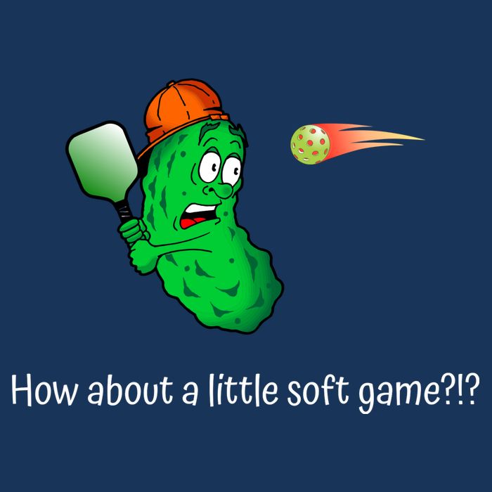 Fun Pickleball, Soft Game, Scared Pickle Poster
