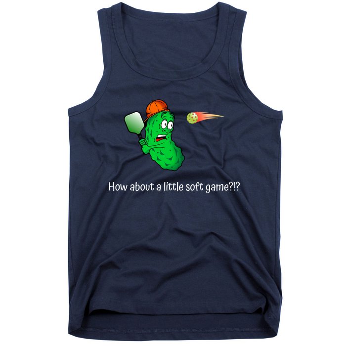 Fun Pickleball, Soft Game, Scared Pickle Tank Top