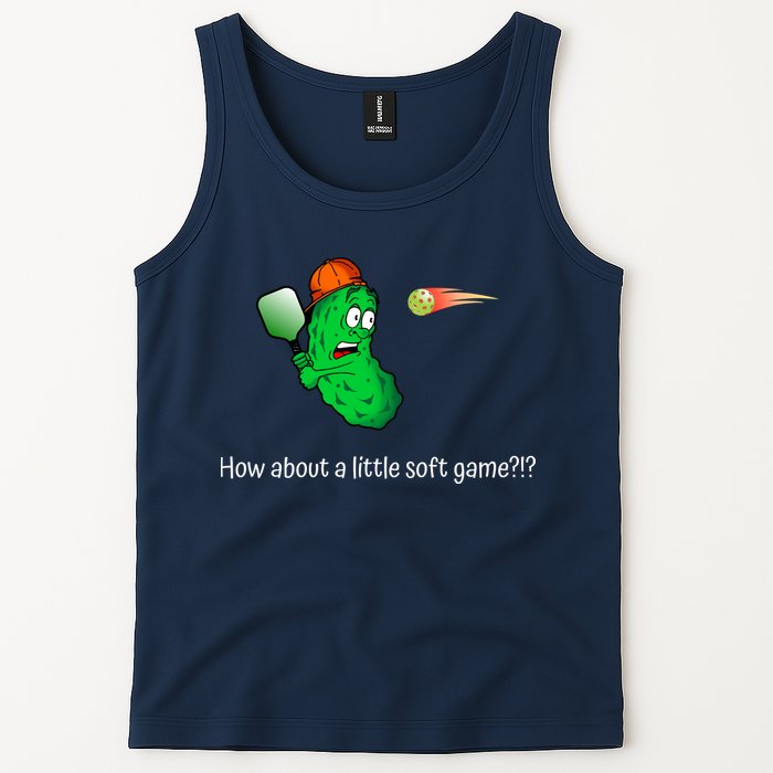 Fun Pickleball, Soft Game, Scared Pickle Tank Top