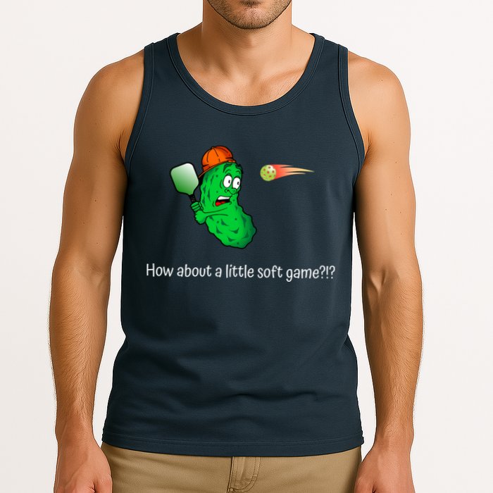 Fun Pickleball, Soft Game, Scared Pickle Tank Top