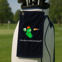 Fun Pickleball, Soft Game, Scared Pickle Golf Towel