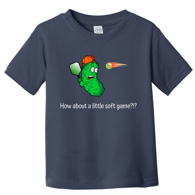Fun Pickleball, Soft Game, Scared Pickle Toddler T-Shirt
