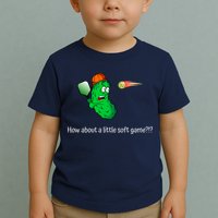 Fun Pickleball, Soft Game, Scared Pickle Toddler T-Shirt