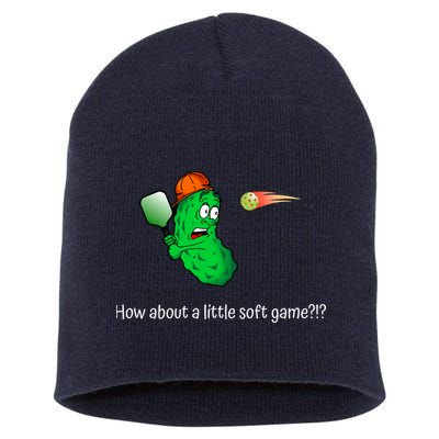 Fun Pickleball, Soft Game, Scared Pickle Short Acrylic Beanie