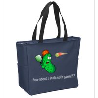 Fun Pickleball, Soft Game, Scared Pickle Zip Tote Bag
