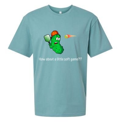 Fun Pickleball, Soft Game, Scared Pickle Sueded Cloud Jersey T-Shirt