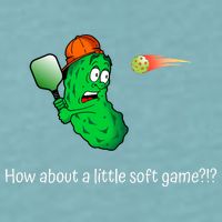 Fun Pickleball, Soft Game, Scared Pickle Sueded Cloud Jersey T-Shirt