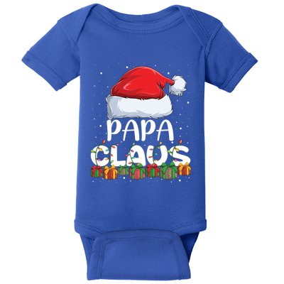 Funny Papa Santa Claus Christmas Pajamas Family Matching Gift Baby Bodysuit