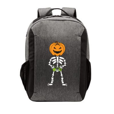 Funny Pumpkin Skeleton Video Game Player Halloween Costumes Gift Vector Backpack