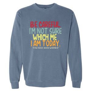 Funny Personality Sarcastic Morning Attitude Garment-Dyed Sweatshirt