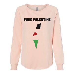 Free Palestine Save Palestine Stand With Palestine Womens California Wash Sweatshirt