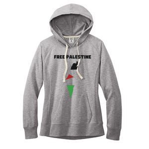 Free Palestine Save Palestine Stand With Palestine Women's Fleece Hoodie