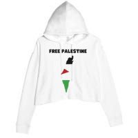 Free Palestine Save Palestine Stand With Palestine Crop Fleece Hoodie