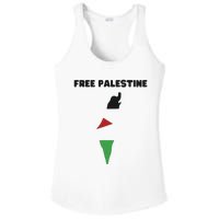 Free Palestine Save Palestine Stand With Palestine Ladies PosiCharge Competitor Racerback Tank