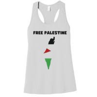 Free Palestine Save Palestine Stand With Palestine Women's Racerback Tank