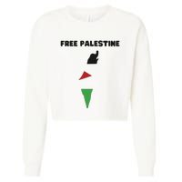 Free Palestine Save Palestine Stand With Palestine Cropped Pullover Crew