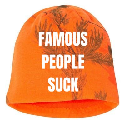 Famous People Suck Kati - Camo Knit Beanie