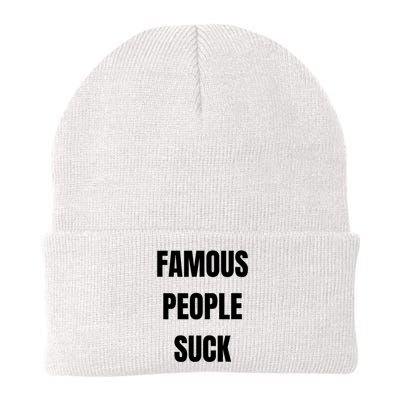 Famous People Suck Knit Cap Winter Beanie