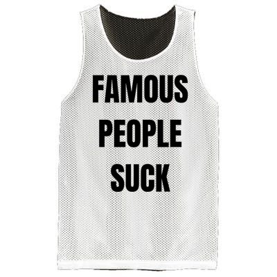 Famous People Suck Mesh Reversible Basketball Jersey Tank