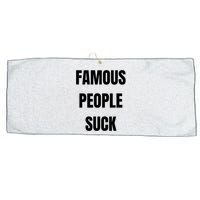 Famous People Suck Large Microfiber Waffle Golf Towel