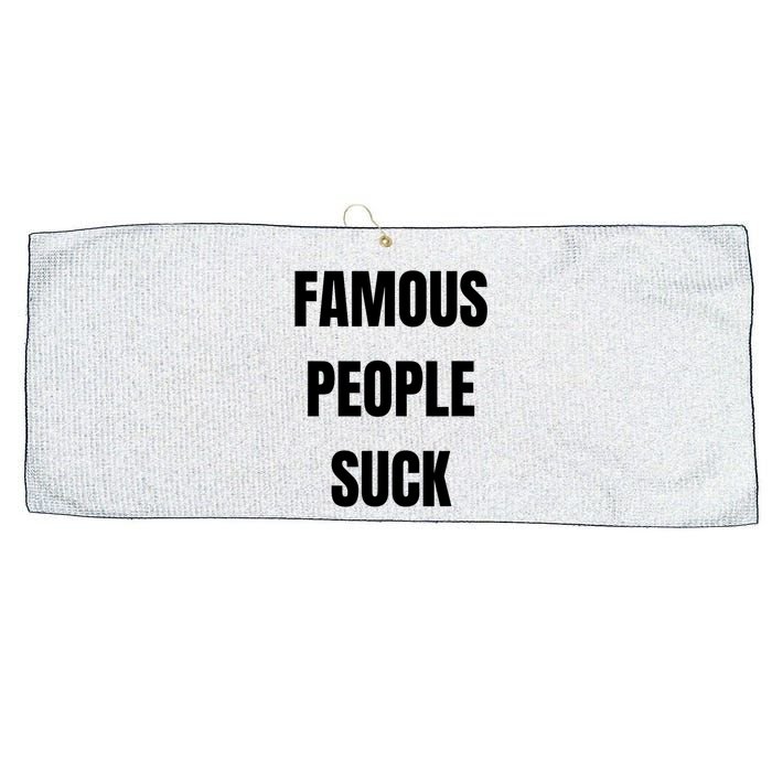 Famous People Suck Large Microfiber Waffle Golf Towel