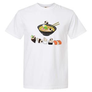 Funny Pug Sushi Ra Bowl Cute Japanese Kawaii Dog Lovers Garment-Dyed Heavyweight T-Shirt