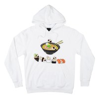 Funny Pug Sushi Ra Bowl Cute Japanese Kawaii Dog Lovers Hoodie