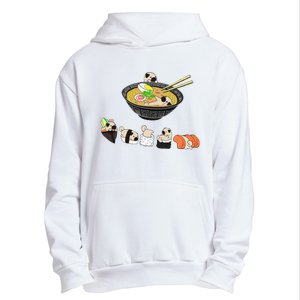 Funny Pug Sushi Ra Bowl Cute Japanese Kawaii Dog Lovers Urban Pullover Hoodie