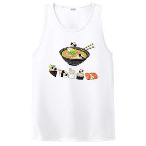 Funny Pug Sushi Ra Bowl Cute Japanese Kawaii Dog Lovers PosiCharge Competitor Tank