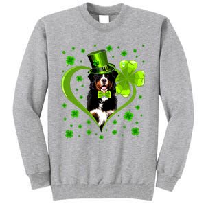 Funny Puppy Shamrock Bernese Mountain Dog St Patricks Day Premium Tall Sweatshirt