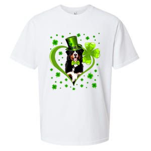 Funny Puppy Shamrock Bernese Mountain Dog St Patricks Day Premium Sueded Cloud Jersey T-Shirt