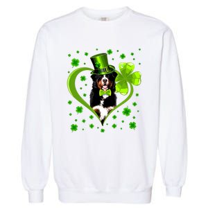 Funny Puppy Shamrock Bernese Mountain Dog St Patricks Day Premium Garment-Dyed Sweatshirt