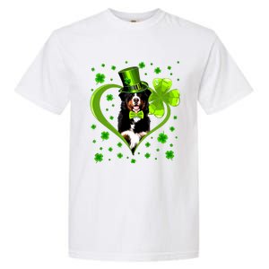 Funny Puppy Shamrock Bernese Mountain Dog St Patricks Day Premium Garment-Dyed Heavyweight T-Shirt